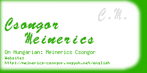 csongor meinerics business card